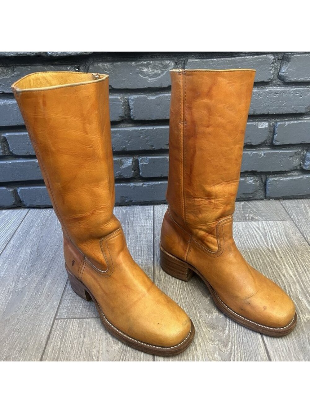 Frye White Label Tall Campus Boots Mens 10 M